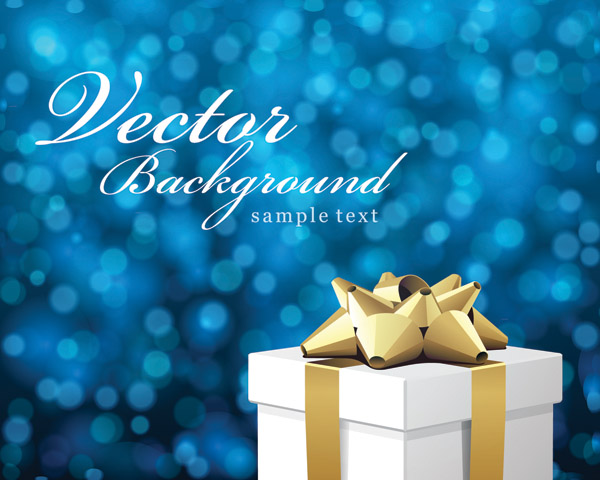 free vector Vector Bokeh Christmas Background